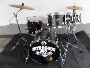 Drumset Buche Black and Beauty 20"/10"/12"/14" Für Klaus Sperling